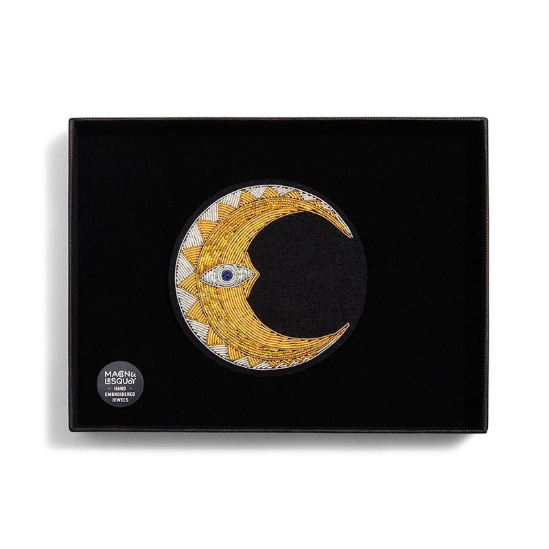 M&amp;L Moon&#039;s crescent- Large brooch