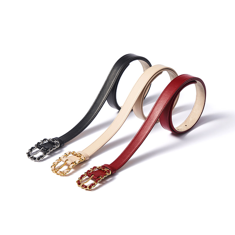 [Sale] classic chain buckle belt
