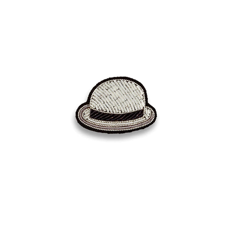 M&amp;L Bowler Hat Brooch
